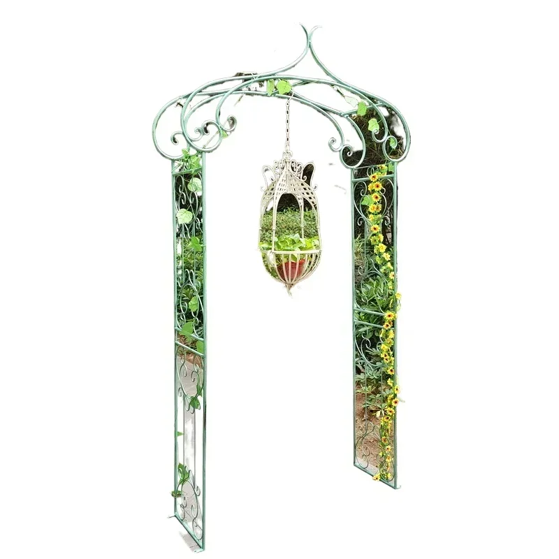 Outdoor wrought iron flower stand climbing vine frame garden villa balcony plant clematis wedding celebration props arch
Outdoor wrought iron flower stand climbing vine frame garden villa balcony plant clematis wedding celebration props arch