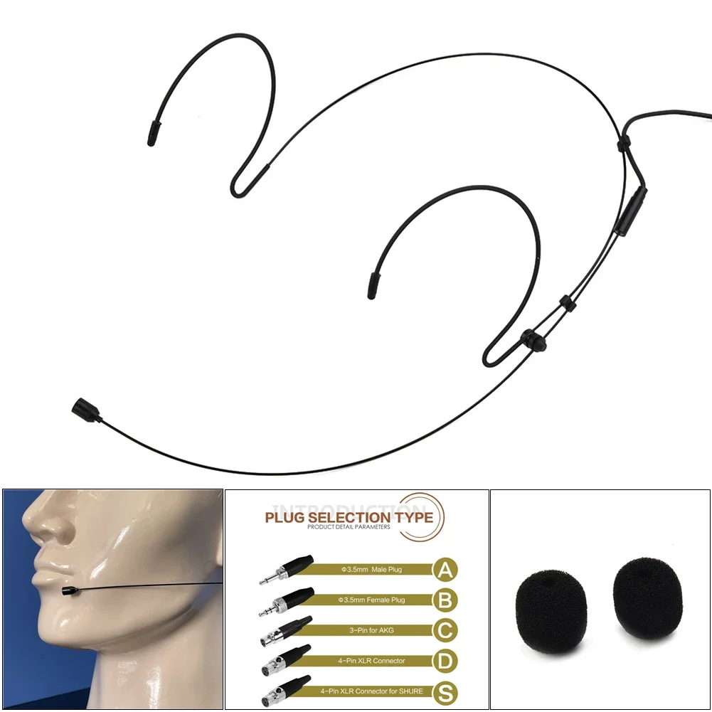 Microphone Cover Double Earhook Headset Headworn Microphone For Wireless Aaccessory For Electric Instrument
Microphone Cover Double Earhook Headset Headworn Microphone For Wireless Aaccessory For Electric Instrument
