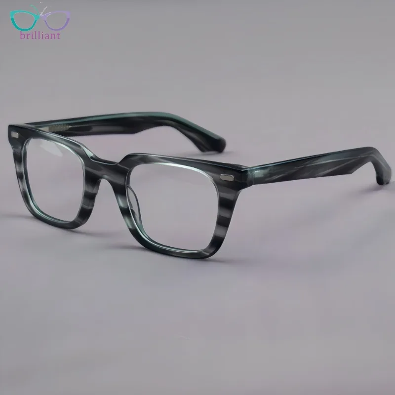 New Acetate Glasses for Men Women Retro Thick Gray Striped Fashion Trend Eyeglass Frame Can Be Paired Myopia Prescription Lenses
New Acetate Glasses for Men Women Retro Thick Gray Striped Fashion Trend Eyeglass Frame Can Be Paired Myopia Prescription Lenses