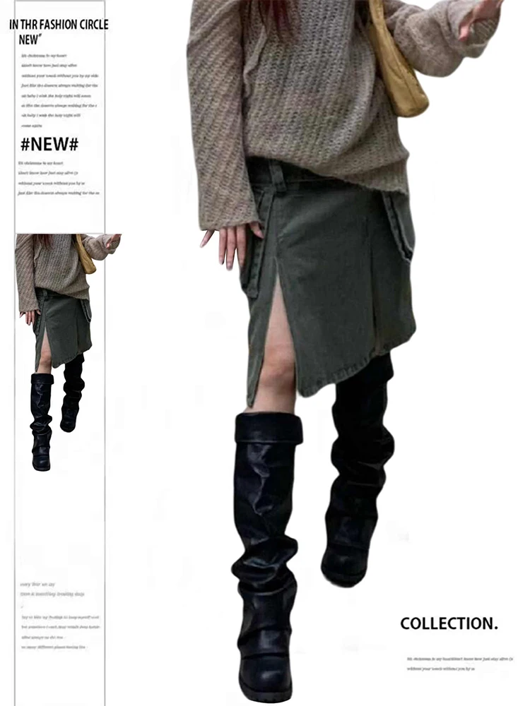 Summer Women Harajuku Fashion Japanese 2000s Midi Split Cargo Skirt Gyaru Coquette Y2k Dark Academia Cyber Punk Japanese E-girl
Summer Women Harajuku Fashion Japanese 2000s Midi Split Cargo Skirt Gyaru Coquette Y2k Dark Academia Cyber Punk Japanese E-girl