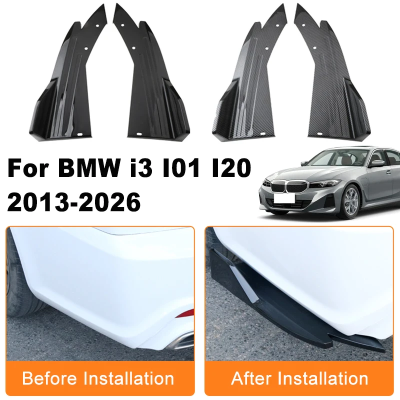 Car Rear Bumper Spoiler Lip Diffuser Side Skirt Splitter Wrap Angle Anti-Crash Protection Trim For BMW i3 I01 I20 2013-2026 2014
Car Rear Bumper Spoiler Lip Diffuser Side Skirt Splitter Wrap Angle Anti-Crash Protection Trim For BMW i3 I01 I20 2013-2026 2014