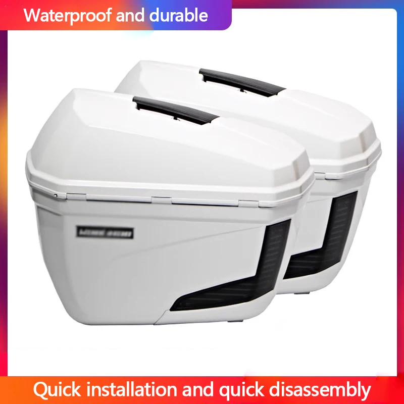 The V36 motorcycle side box is waterproof and durable, with a quick-release structure and comes with a side frame as a gift
The V36 motorcycle side box is waterproof and durable, with a quick-release structure and comes with a side frame as a gift