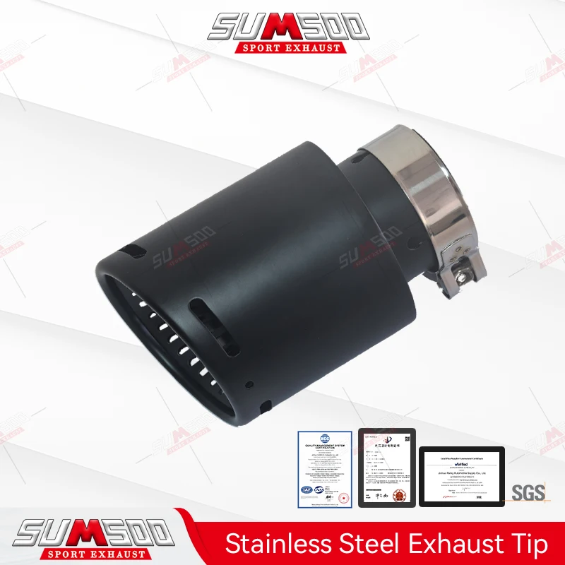 Genuine SUMSOO 1 PCS Matte 304 Stainless Steel Car Muffler Tip Exhaust Tip System Pipe Universal Exhaust Tip
Genuine SUMSOO 1 PCS Matte 304 Stainless Steel Car Muffler Tip Exhaust Tip System Pipe Universal Exhaust Tip