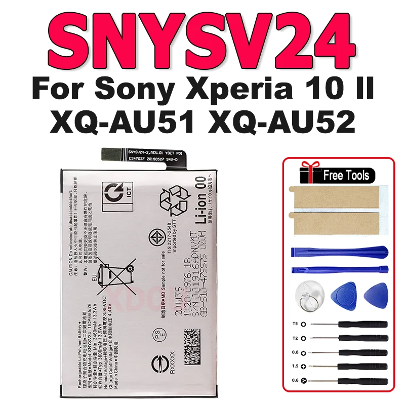 New SNYSV24 High Quality Replacement Battery SNYSV24 For Sony xperia 10 II XQ-AU51 XQ-AU52 + Free Tools
New SNYSV24 High Quality Replacement Battery SNYSV24 For Sony xperia 10 II XQ-AU51 XQ-AU52 + Free Tools