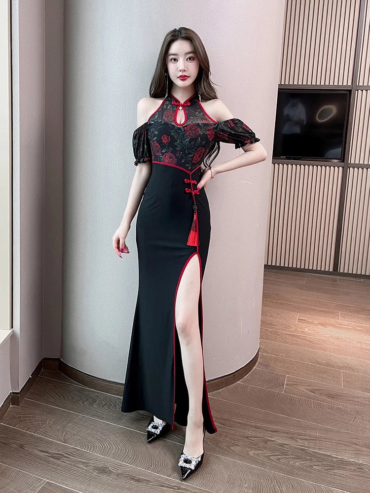 Сексуальное ретро-платье в китайском стиле для женщин, с завышенной талией и разрезом, вечернее, для дерзких девушек, Techans Work orm ort Sve...
Сексуальное ретро-платье в китайском стиле для женщин, с завышенной талией и разрезом, вечернее, для дерзких девушек, Techans Work orm ort Sve...