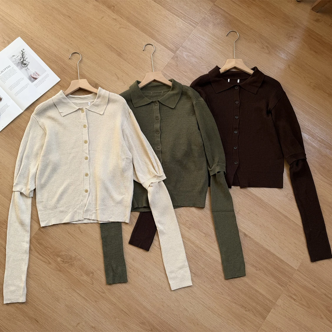 Японский вязаный кардиган с воротником в стиле пэчворк, вставка для рук, све, двусторонняя одежда, чистый цвет, теплый цвет
Японский вязаный кардиган с воротником в стиле пэчворк, вставка для рук, све, двусторонняя одежда, чистый цвет, теплый цвет