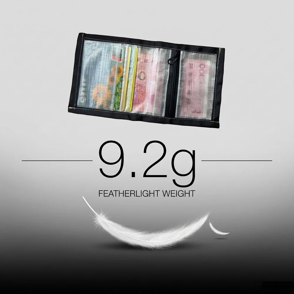 9.2g Ultralight Outdoor DCF Wallet Hiking Waterproof RFID Card Holder Coin Pocket Foldable 9.5x10.5cm EDC Tactical Gear
9.2g Ultralight Outdoor DCF Wallet Hiking Waterproof RFID Card Holder Coin Pocket Foldable 9.5x10.5cm EDC Tactical Gear