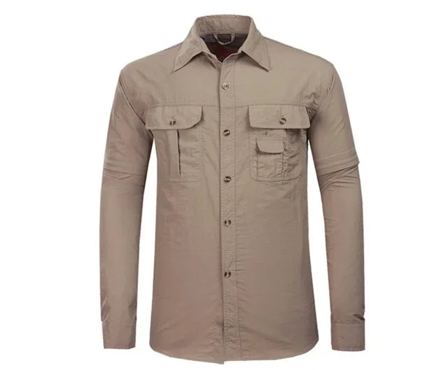 THE LIGHT Outdoor Hiking Shirt Men Removable Quick Dry Breathable Shirt SPF 50+ Summer Hiking Camping Fishing Many pocket
THE LIGHT Outdoor Hiking Shirt Men Removable Quick Dry Breathable Shirt SPF 50+ Summer Hiking Camping Fishing Many pocket
