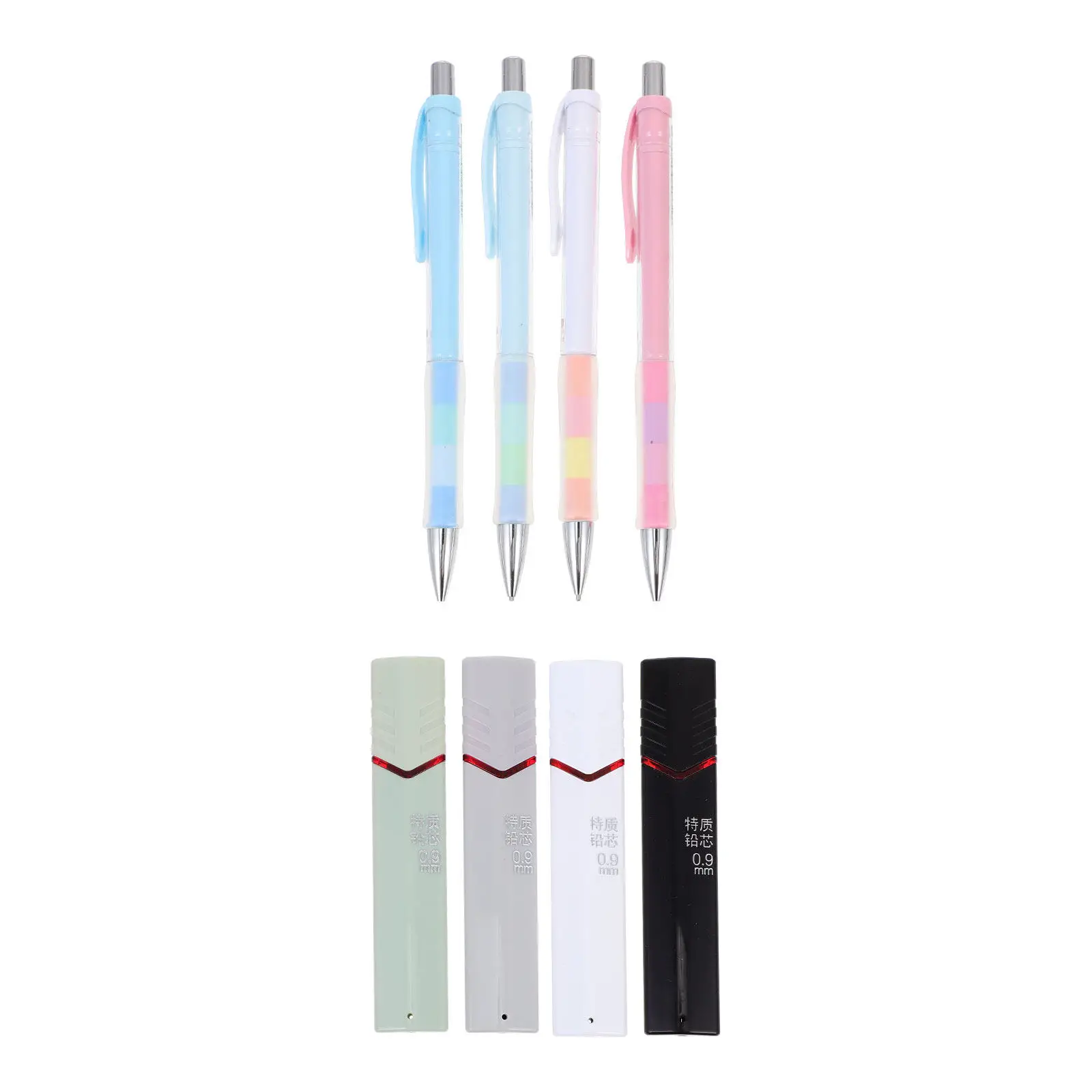 4Sets Mechanical Pencil 0.7 Writing Leads Propelling Pencils Transparent Design Convenient Retractable Pencils for Students
4Sets Mechanical Pencil 0.7 Writing Leads Propelling Pencils Transparent Design Convenient Retractable Pencils for Students