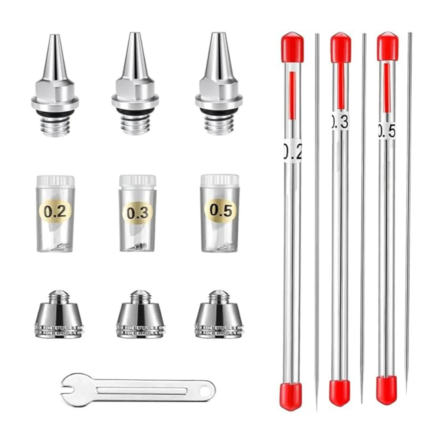 0,2 мм, 0,3 мм, 0,5 мм Насадка для аэрографа Крышка иглы для аэрографа Запасные части для аэрографа Аксессуары для распылителя для аэрографа
0,2 мм, 0,3 мм, 0,5 мм Насадка для аэрографа Крышка иглы для аэрографа Запасные части для аэрографа Аксессуары для распылителя для аэрографа