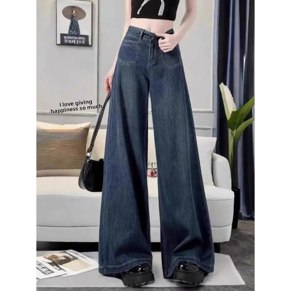 High Waist Wide Leg Jeans Women's Spring Autumn New plus Size Drapey Slimming Straight Floor-Length Pants Pear Shape Body
High Waist Wide Leg Jeans Women's Spring Autumn New plus Size Drapey Slimming Straight Floor-Length Pants Pear Shape Body
