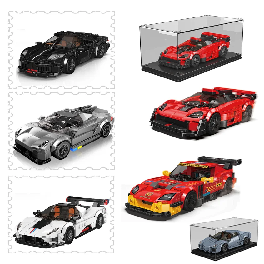 Знаменитая модель автомобиля, строительный блок с витриной, гоночный автомобиль для мальчиков, собранный коллекционный орнамент, MOC, кирпичи, игрушки «сделай сам», подарки
Знаменитая модель автомобиля, строительный блок с витриной, гоночный автомобиль для мальчиков, собранный коллекционный орнамент, MOC, кирпичи, игрушки «сделай сам», подарки