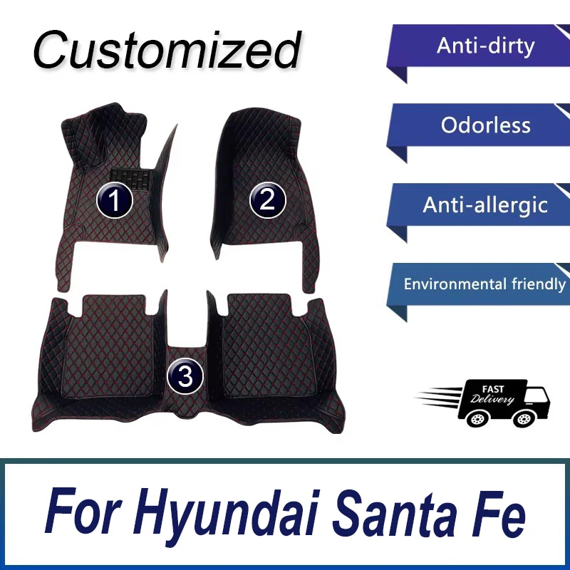 Car floor mats for Hyundai Santa Fe (FIVE SEAT) 2010 2011 2012 Custom auto foot Pads automobile carpet cover
Car floor mats for Hyundai Santa Fe (FIVE SEAT) 2010 2011 2012 Custom auto foot Pads automobile carpet cover