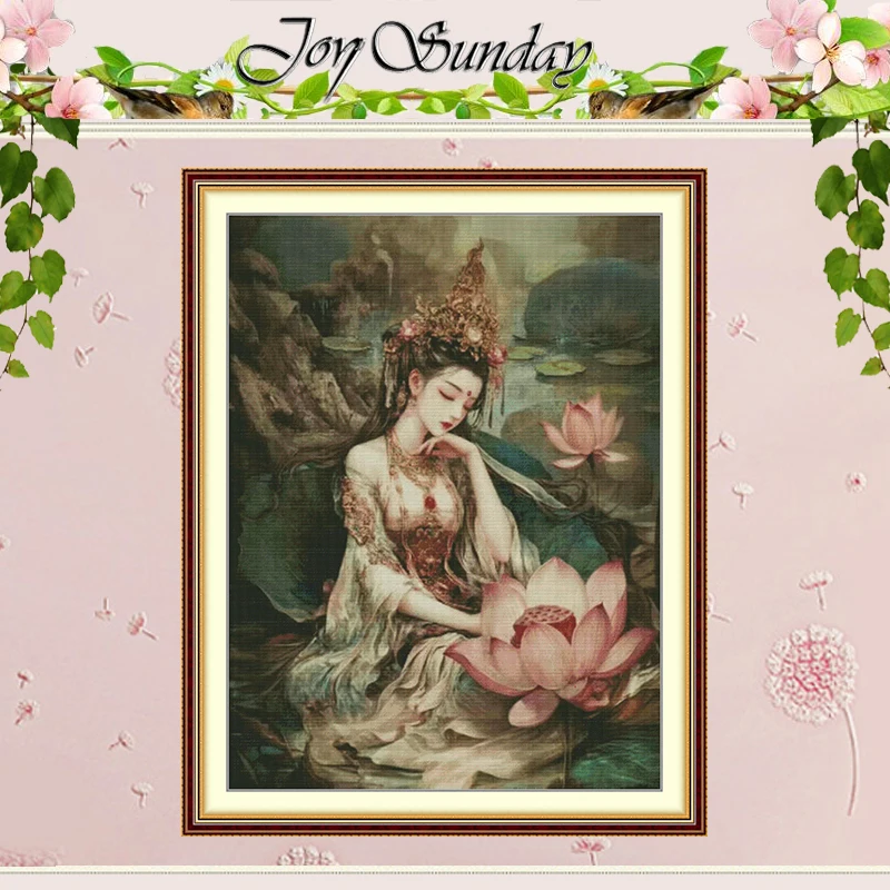 Lotus Fairy Patterns Counted Cross Stitch Set DIY 11CT 14CT 16CT HD Stamped DMC Cross-stitch Kit Embroidery Needlework Crafts
Lotus Fairy Patterns Counted Cross Stitch Set DIY 11CT 14CT 16CT HD Stamped DMC Cross-stitch Kit Embroidery Needlework Crafts