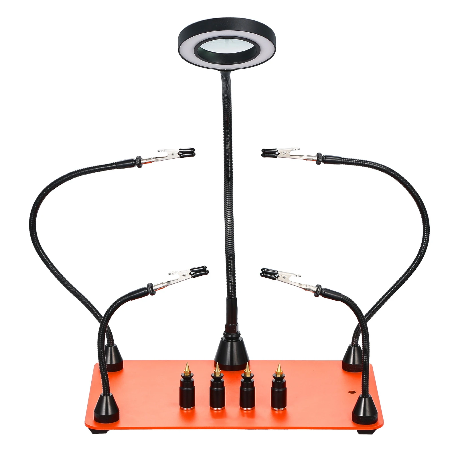 SucceBuy Magnetic Helping Hands Soldering Station with PCB Pillar Holder & Heavy-Duty Base Electronic Repair Craft Hobby DIY
SucceBuy Magnetic Helping Hands Soldering Station with PCB Pillar Holder & Heavy-Duty Base Electronic Repair Craft Hobby DIY