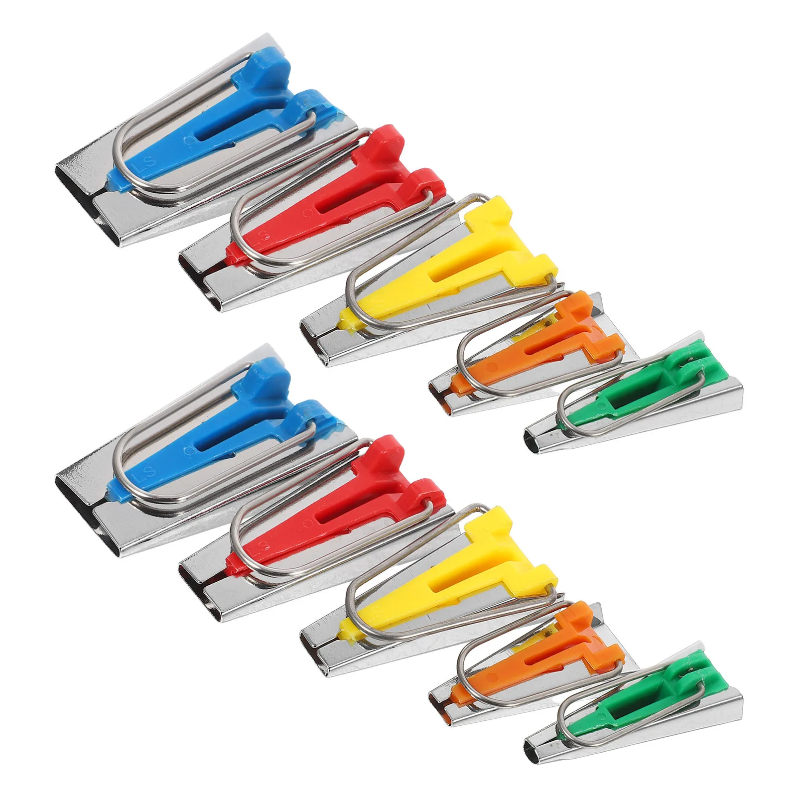 10Pcs Bias Tape Maker Tool Kit Easy Binding for Fabric Crafting and Sewing Supplies Fabric Bias Tape Tool Belt Making Supplies
10Pcs Bias Tape Maker Tool Kit Easy Binding for Fabric Crafting and Sewing Supplies Fabric Bias Tape Tool Belt Making Supplies