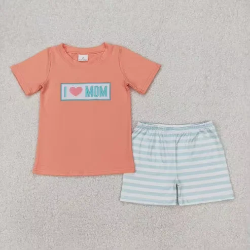 Boys shorts Sets Kids 'I Love Mom' Embroidered Outfit - Cute Mother's Day Girl Dress Set, High Quality Embroidery Gift
Boys shorts Sets Kids 'I Love Mom' Embroidered Outfit - Cute Mother's Day Girl Dress Set, High Quality Embroidery Gift