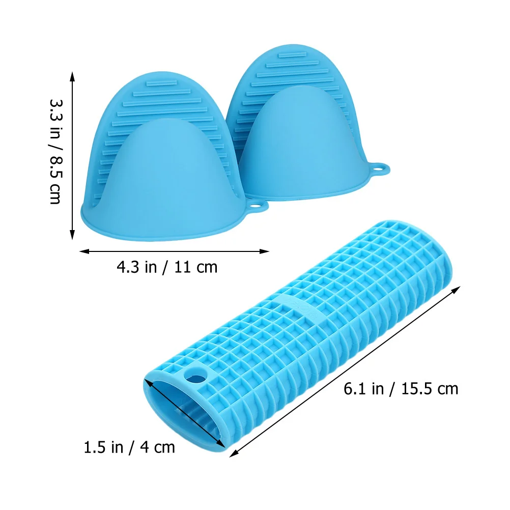 1Set Anti Scald Silicone Oven Mitts Heat Resistant Pot Handle Cover Kitchen Baking Grilling Gloves Hot Handle Holders
1Set Anti Scald Silicone Oven Mitts Heat Resistant Pot Handle Cover Kitchen Baking Grilling Gloves Hot Handle Holders