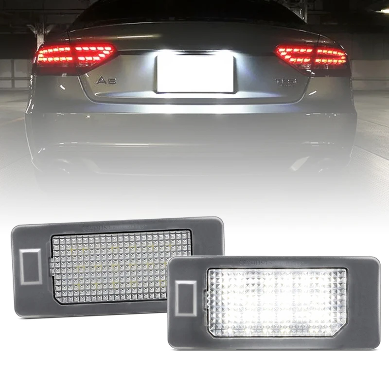 Белый светодиодный светильник номерного знака для Audi Q5 A1 A4 A5 S5 A6 A7 TT TTS VW Golf Jetta Passat Sharan Touran Tiguan Touareg
Белый светодиодный светильник номерного знака для Audi Q5 A1 A4 A5 S5 A6 A7 TT TTS VW Golf Jetta Passat Sharan Touran Tiguan Touareg