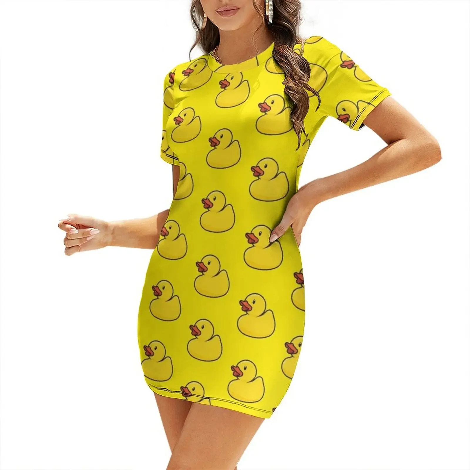 Rubber Duck in Yellow Short-Sleeved Dress Dance dresses evening dresses women elegant dresses plus sizes
Rubber Duck in Yellow Short-Sleeved Dress Dance dresses evening dresses women elegant dresses plus sizes