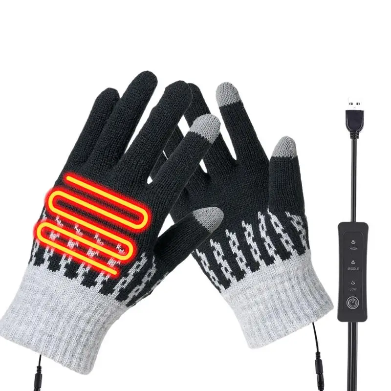 Heated Gloves Hiking Cycling USB Hand Warmers 3 Levels Adjustable Cold Weather Gloves Removable Heated winter Snowboard Gloves
Heated Gloves Hiking Cycling USB Hand Warmers 3 Levels Adjustable Cold Weather Gloves Removable Heated winter Snowboard Gloves