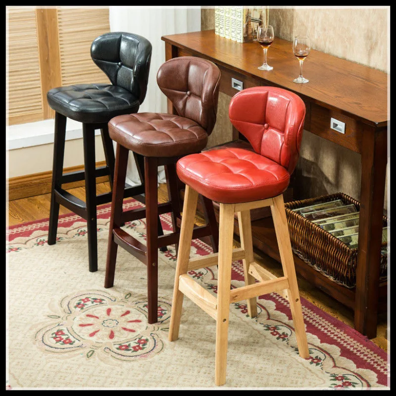 High Stool Home Chair Bar Stool Solid Wood Bar Chair Light Luxury Bar Table and Chair Modern Simple High
High Stool Home Chair Bar Stool Solid Wood Bar Chair Light Luxury Bar Table and Chair Modern Simple High