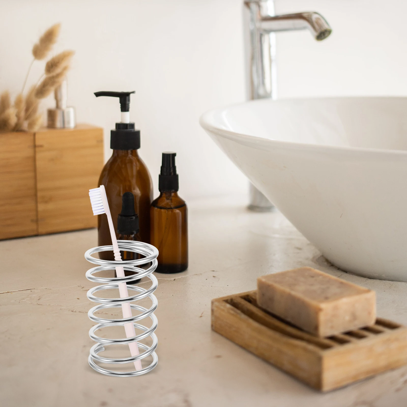 Toothbrush Holder Small Bathroom Counter Accessories Holders Organizer Stainless Steel Toothpaste Stand Travel
Toothbrush Holder Small Bathroom Counter Accessories Holders Organizer Stainless Steel Toothpaste Stand Travel