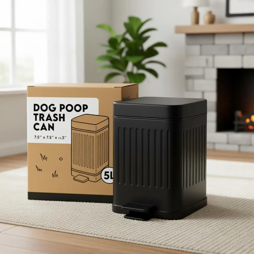 Outdoor 1.3 Gallon Stainless Steel Dog Waste Trash Can with Lid and Odor Control
Outdoor 1.3 Gallon Stainless Steel Dog Waste Trash Can with Lid and Odor Control