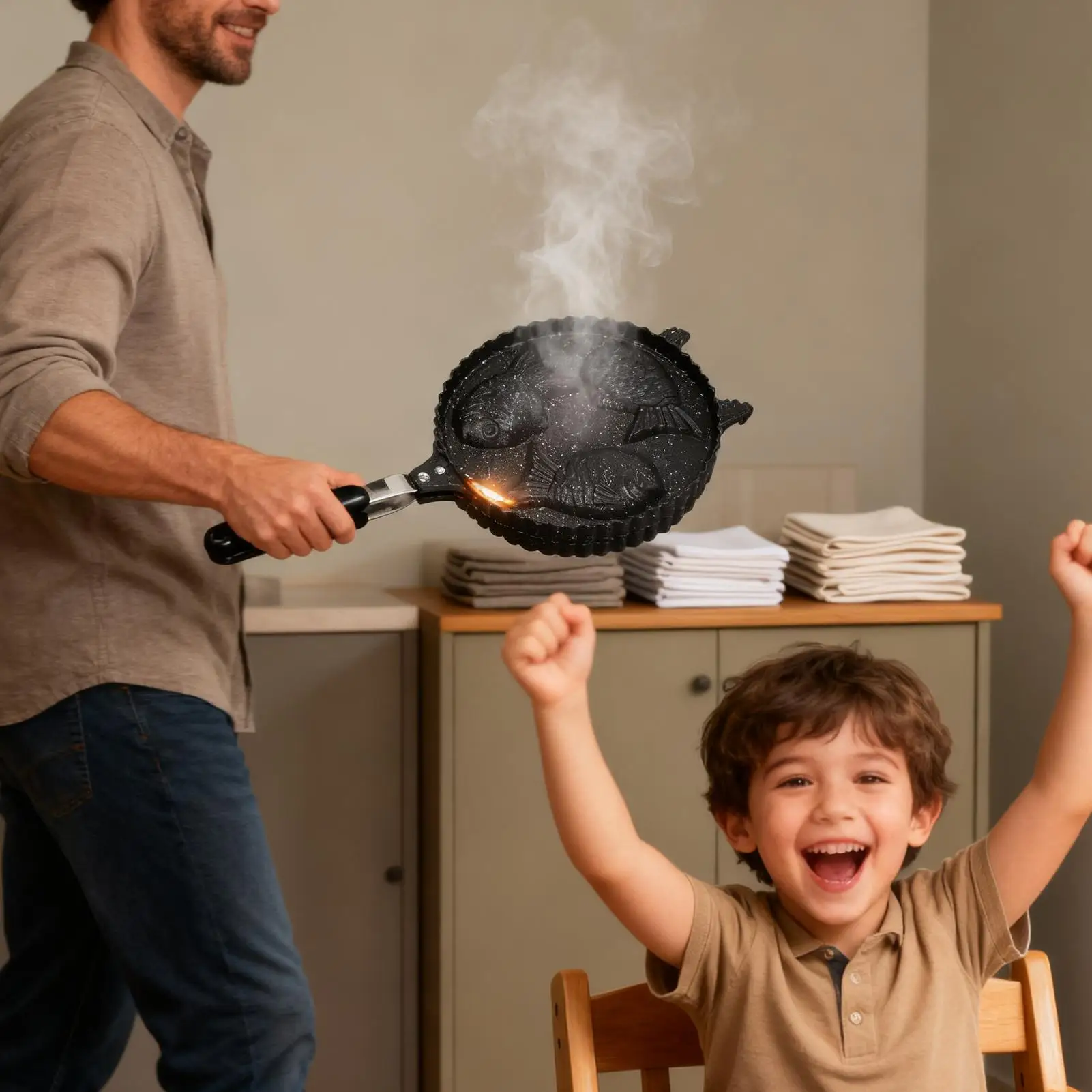 Taiyaki Maker Non-Stick Aluminum With Long Handle Fish Shape Waffle Cake Maker For Catering Truck Home Gathering Beginners
Taiyaki Maker Non-Stick Aluminum With Long Handle Fish Shape Waffle Cake Maker For Catering Truck Home Gathering Beginners