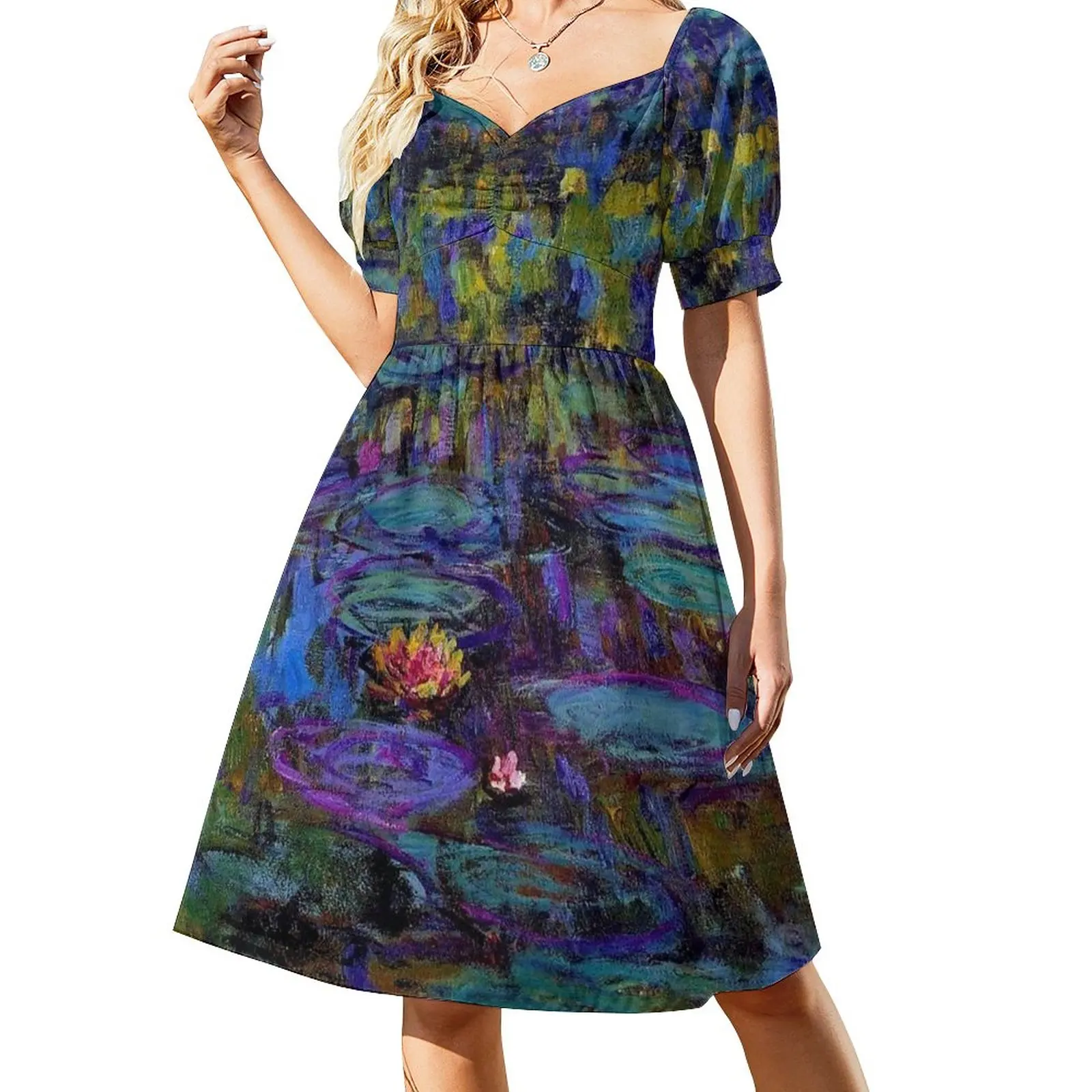 Monet Water Lilies Dress Women's summer skirt Party dresses for women loose women's dress
Monet Water Lilies Dress Women's summer skirt Party dresses for women loose women's dress
