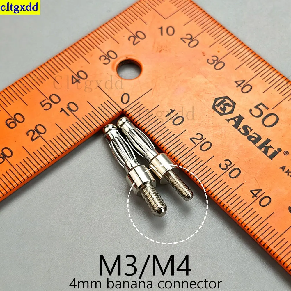Cltgxdd 10-20piece 4mm banana plug connector adapter 3mm/4mm lantern shaped banana plug with M3/M4 thread and no soldering DIY
Cltgxdd 10-20piece 4mm banana plug connector adapter 3mm/4mm lantern shaped banana plug with M3/M4 thread and no soldering DIY