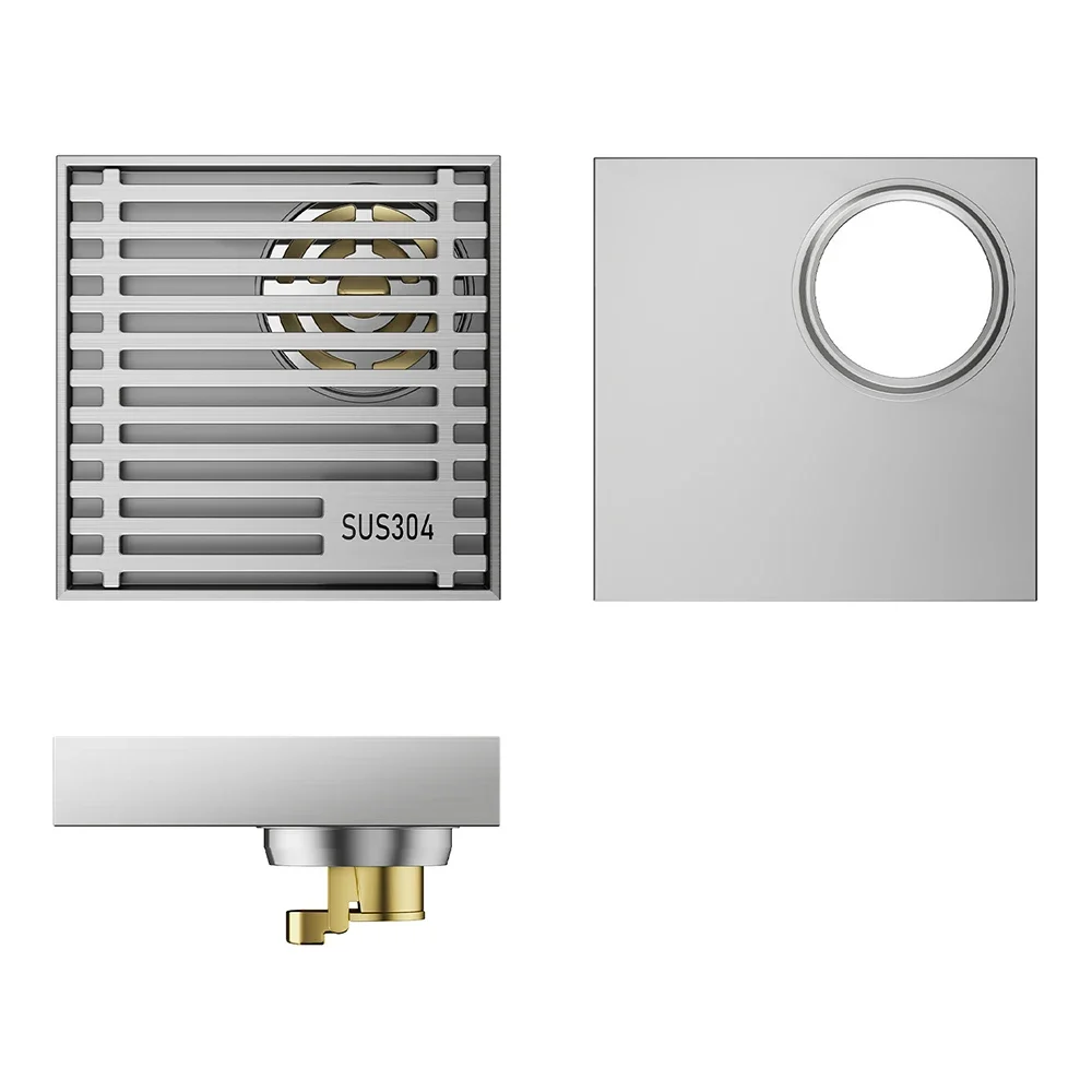 Stainless Steel Floor Drain with Copper Core,anti-odor Partial Hole Floor Drain,shower Drainage for Bathroom, Kitchen Balcony
Stainless Steel Floor Drain with Copper Core,anti-odor Partial Hole Floor Drain,shower Drainage for Bathroom, Kitchen Balcony