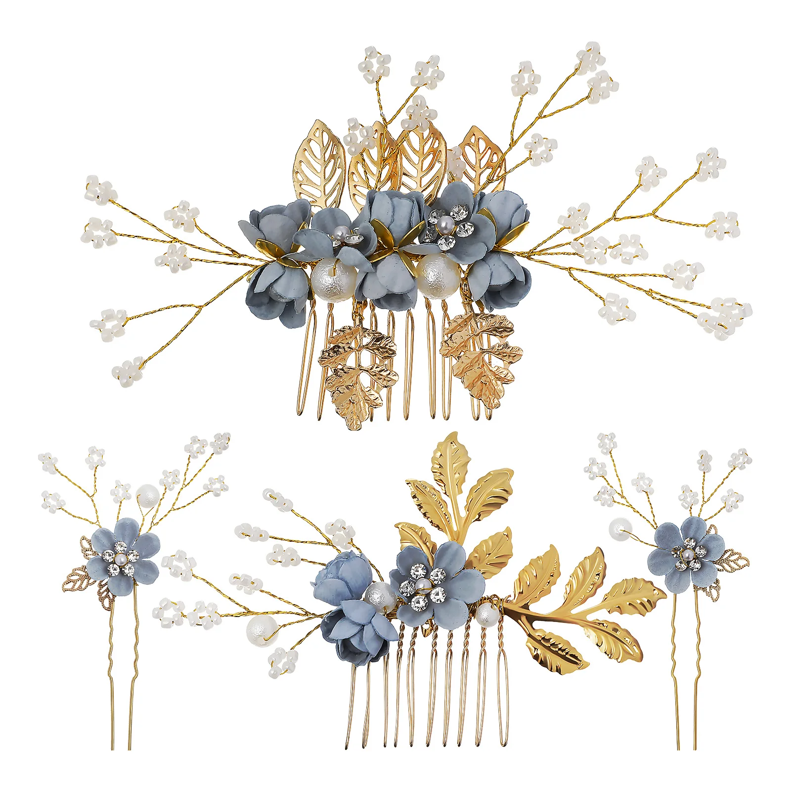1Set Pearl Insert Comb Flower Hair Side Combs Bridal Rhinestone Hairpins Wedding Hair Accessories Women Floral Headdress
1Set Pearl Insert Comb Flower Hair Side Combs Bridal Rhinestone Hairpins Wedding Hair Accessories Women Floral Headdress