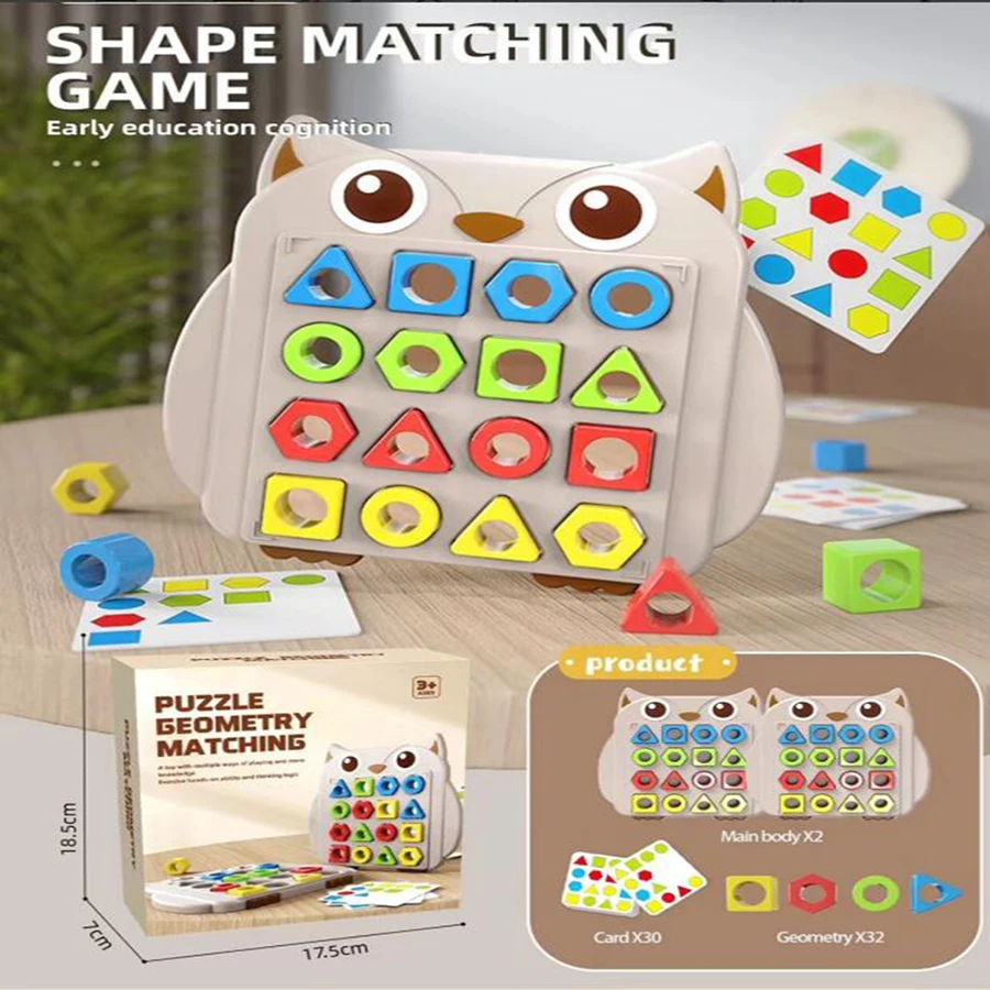 Children'S Educational Geometric Shape Matching Toys Interactive Cartoon Matching Toys Fun Learning Parent-Child Bonding Gifts
Children'S Educational Geometric Shape Matching Toys Interactive Cartoon Matching Toys Fun Learning Parent-Child Bonding Gifts