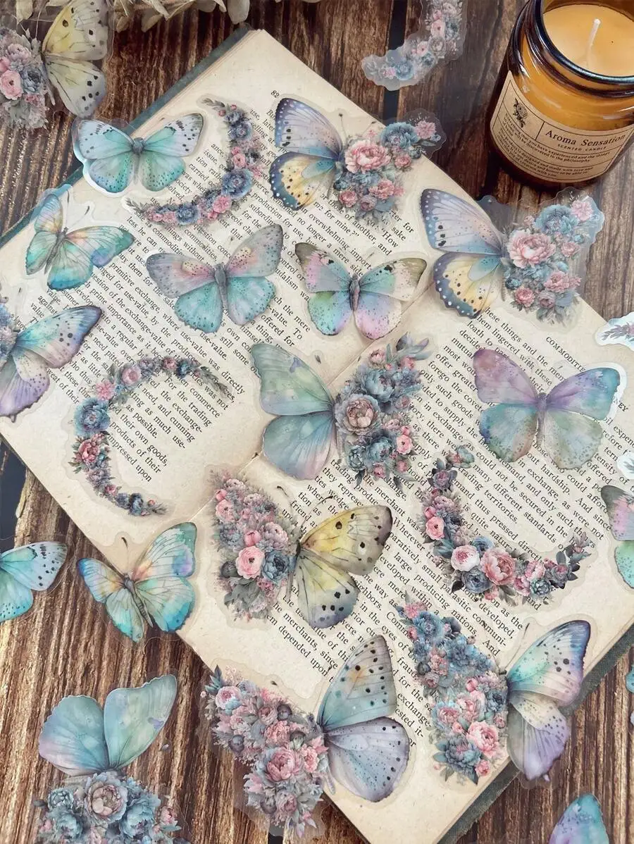 1pack/30pcs Butterfly, Moon & Floral Collage Waterproof Stickers For Diy Notebook Decoration
1pack/30pcs Butterfly, Moon & Floral Collage Waterproof Stickers For Diy Notebook Decoration