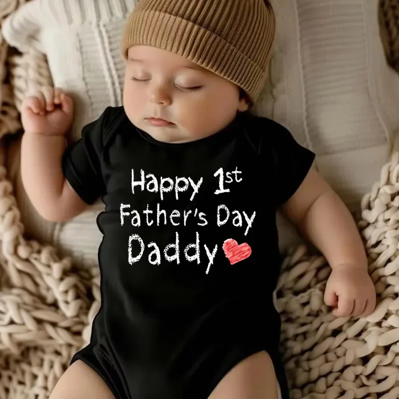 Happy 1st Father's Day Baby Bodysuit 100% Cotton Romper Gift for Daddy
Happy 1st Father's Day Baby Bodysuit 100% Cotton Romper Gift for Daddy