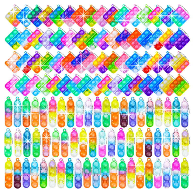 130 Pcs Mini Pop Keychain Sensory Fidget Toys for Stress Relief Fun Classroom Prizes Birthday Party Favors Kids Activity Gifts
130 Pcs Mini Pop Keychain Sensory Fidget Toys for Stress Relief Fun Classroom Prizes Birthday Party Favors Kids Activity Gifts