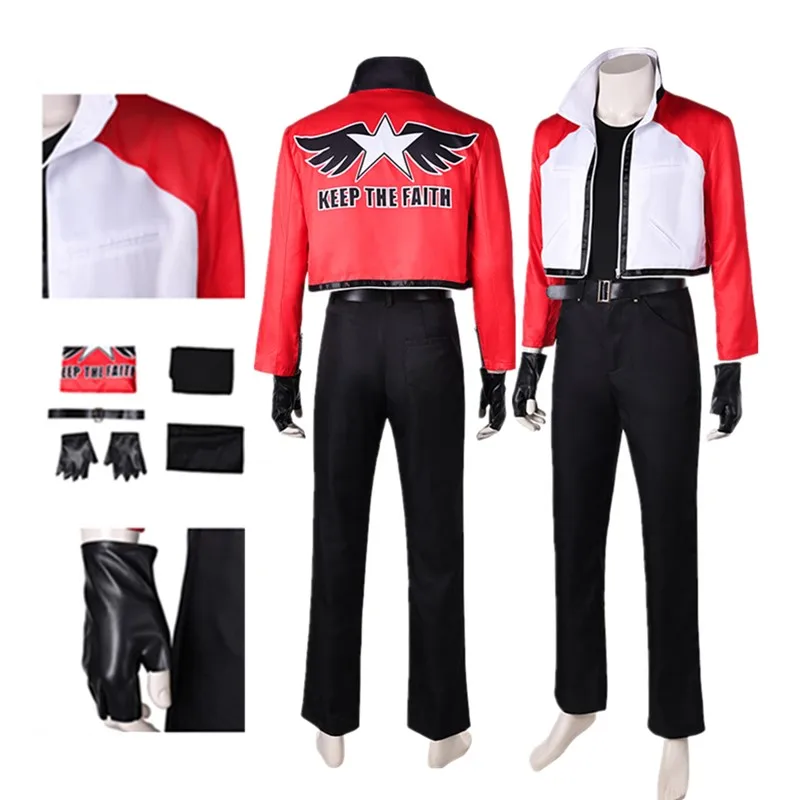 Rock Howard Cosplay Costume Men Fantasia Shirt Pants Jacket Coat Belt Gloves Outfits Halloween Carnival Party Disguise Suit
Rock Howard Cosplay Costume Men Fantasia Shirt Pants Jacket Coat Belt Gloves Outfits Halloween Carnival Party Disguise Suit