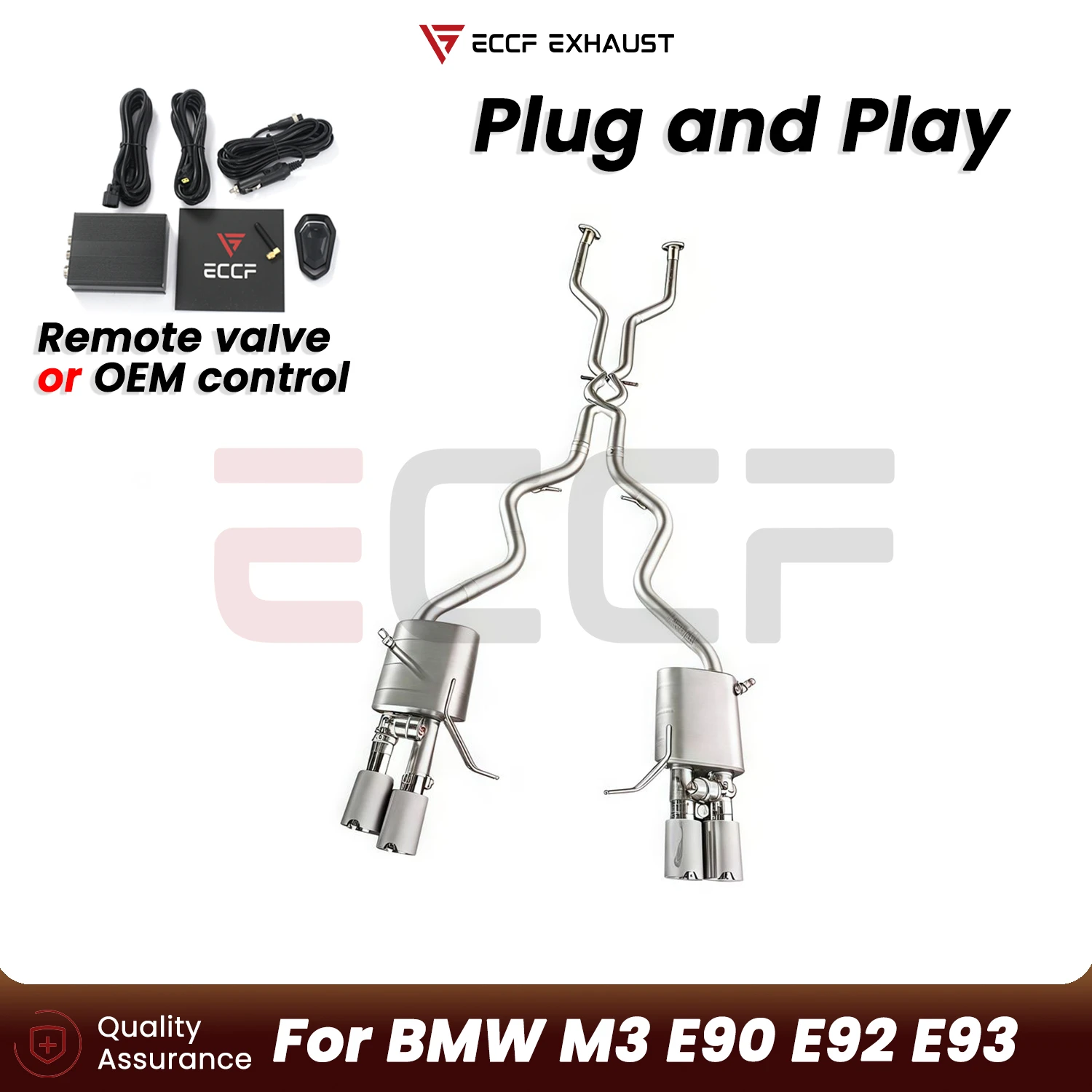 ECCF Sporty Stainless steel Exhaust System For BMW M3 E90 E92 E93 Plug and Play Performance Upgrade Easy Installation
ECCF Sporty Stainless steel Exhaust System For BMW M3 E90 E92 E93 Plug and Play Performance Upgrade Easy Installation