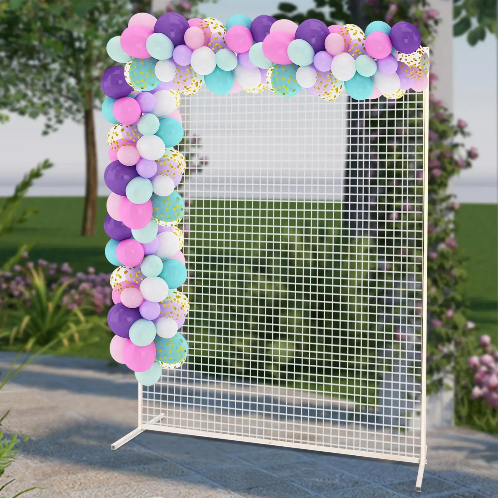 Металлическая подставка для арки с сеткой, подставка для свадебной арки 6,56 x 5,24 фута, арка для воздушных шаров, квадратная рамка для арки для церемония дня рождения
Металлическая подставка для арки с сеткой, подставка для свадебной арки 6,56 x 5,24 фута, арка для воздушных шаров, квадратная рамка для арки для церемония дня рождения