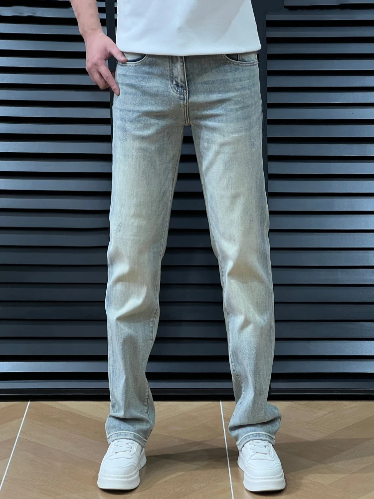 Blue Men's Straight Leg Jeans Trendy Minimalist Casual Fashionable Spring Summer New Style Cotton Stretchable Comfortable
Blue Men's Straight Leg Jeans Trendy Minimalist Casual Fashionable Spring Summer New Style Cotton Stretchable Comfortable