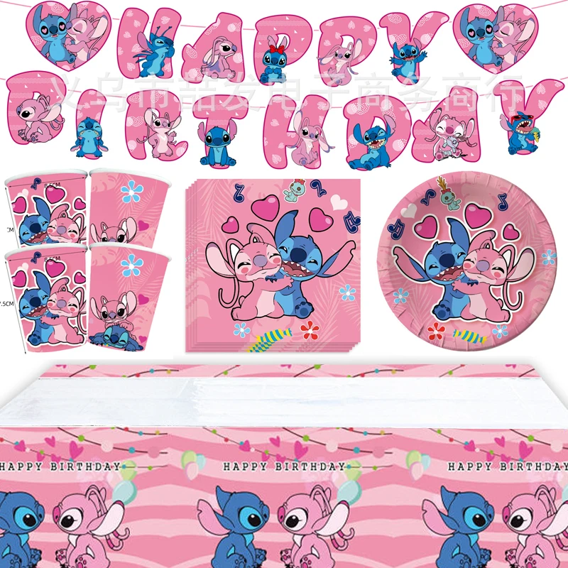 56pcs/lot Lilo Stitch Theme Hanging Banner Tablecloth Happy Birthday Party Plates Cups Decoration Baby Shower Napkins Towels
56pcs/lot Lilo Stitch Theme Hanging Banner Tablecloth Happy Birthday Party Plates Cups Decoration Baby Shower Napkins Towels