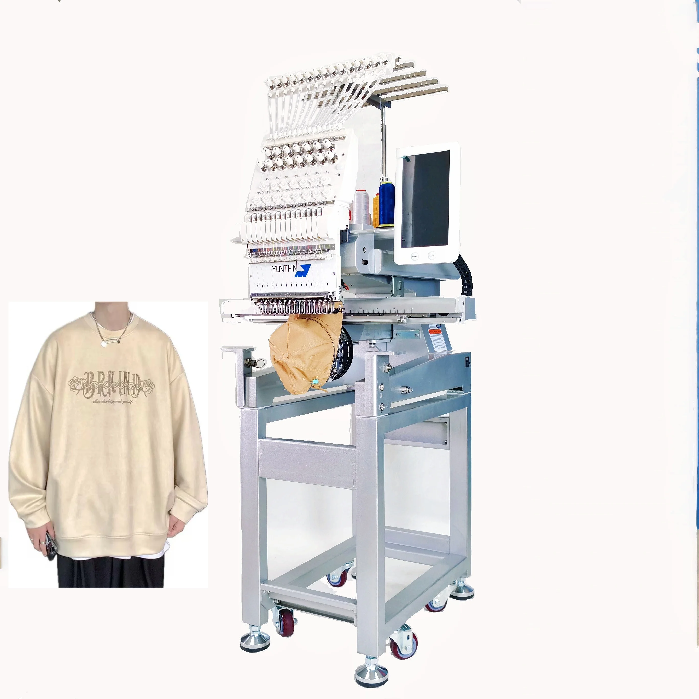 Top Quality Original New 15 Color Single Head Embroidery Machine 3D Cap T-shirt Computer Embroidery Machine With FREE SHIPPING
Top Quality Original New 15 Color Single Head Embroidery Machine 3D Cap T-shirt Computer Embroidery Machine With FREE SHIPPING