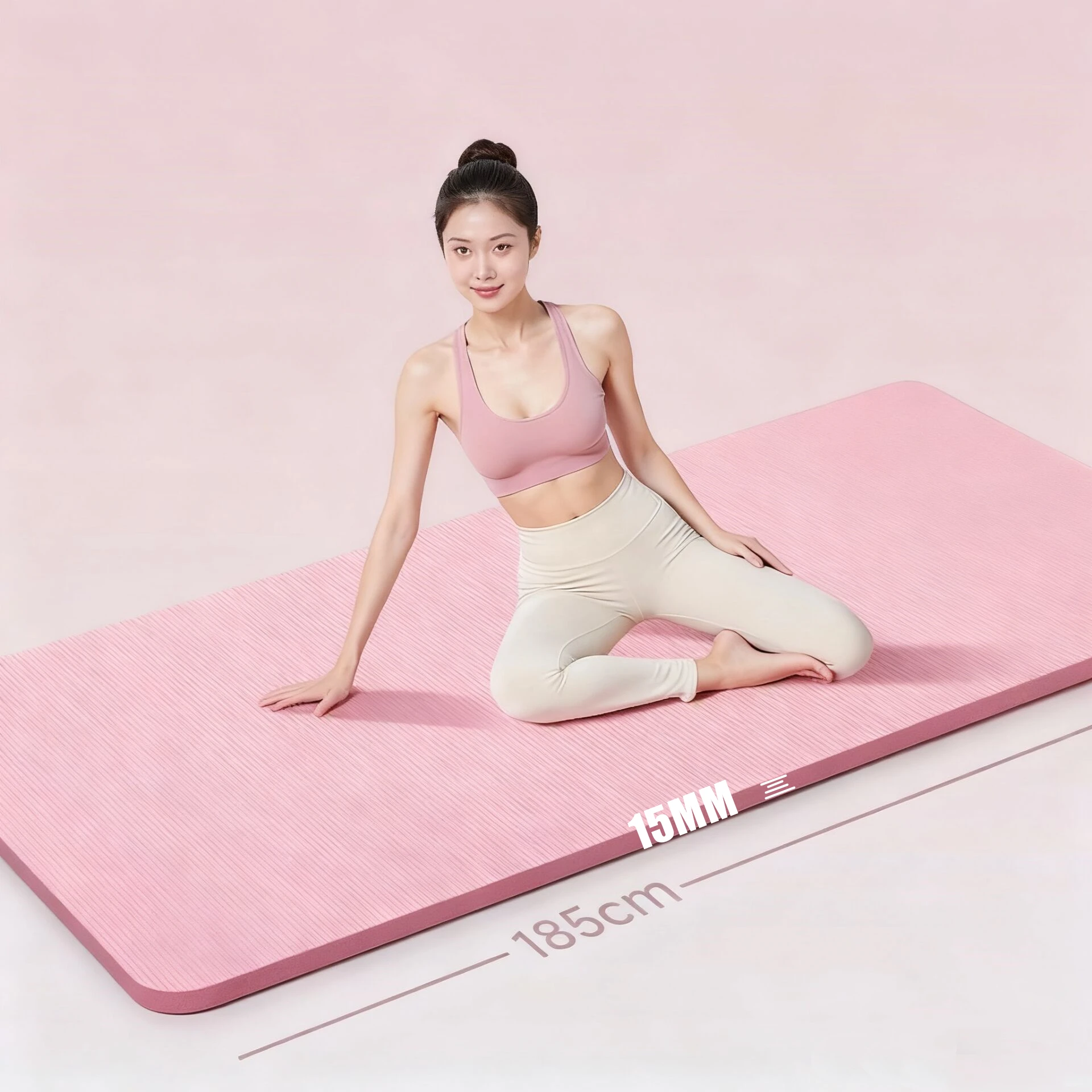 Pilates Fitness Mat 15mm Thicknes Yoga Mat Non Slip Yoga Cushion Travel Fitness Exercise Pad for Women Home Gym Floor Workout
Pilates Fitness Mat 15mm Thicknes Yoga Mat Non Slip Yoga Cushion Travel Fitness Exercise Pad for Women Home Gym Floor Workout