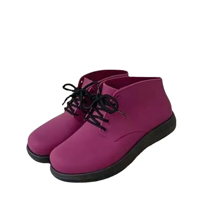 Women Fashion New Lace-up Rain Boots Short Woman Ankle PVC Rainboots Waterproof Water Shoes Wellies Boots Garden Shoes
Women Fashion New Lace-up Rain Boots Short Woman Ankle PVC Rainboots Waterproof Water Shoes Wellies Boots Garden Shoes