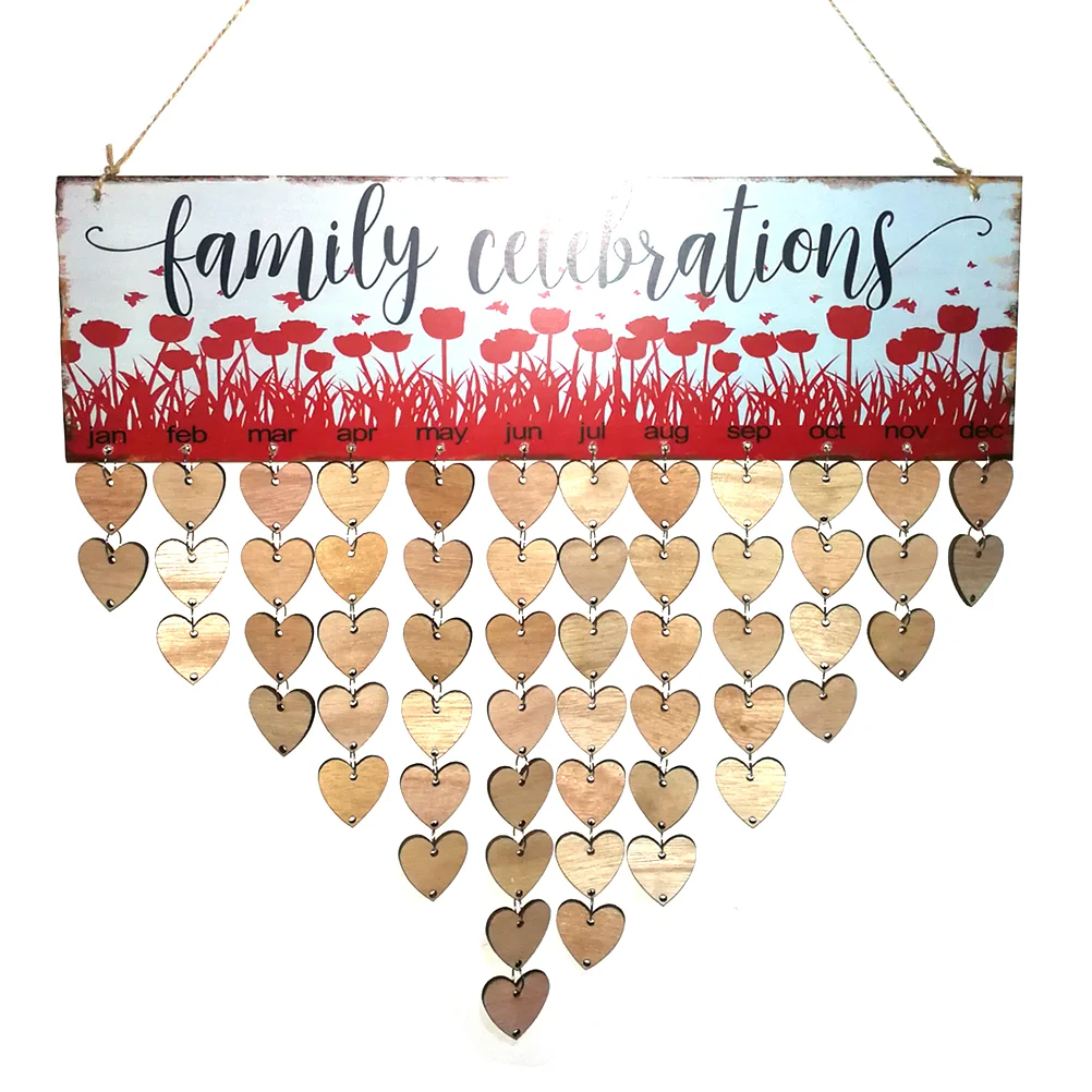Wooden Calendar Birthday Reminder Home Decor Wall Family Board Bamboo Calendars
Wooden Calendar Birthday Reminder Home Decor Wall Family Board Bamboo Calendars