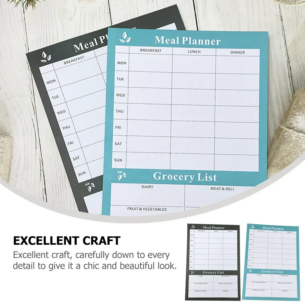 2Pcs Weekly Meal Planner Notebook Diet Tracker Reusable Food Diary Journal for Healthy Eating Weight Loss Kitchen Home
2Pcs Weekly Meal Planner Notebook Diet Tracker Reusable Food Diary Journal for Healthy Eating Weight Loss Kitchen Home