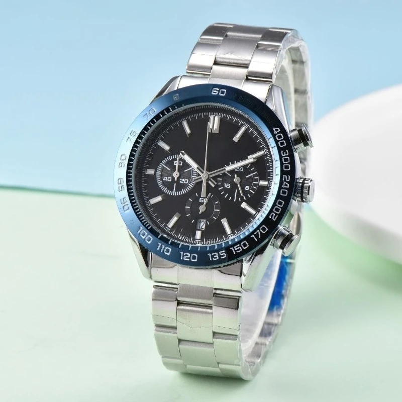 2025 мужские роскошные спортивные кварцевые часы из нержавеющей стали с сапфировым стеклом, водонепроницаемые, 100 м, светящийся календарь, хронограф
2025 мужские роскошные спортивные кварцевые часы из нержавеющей стали с сапфировым стеклом, водонепроницаемые, 100 м, светящийся календарь, хронограф