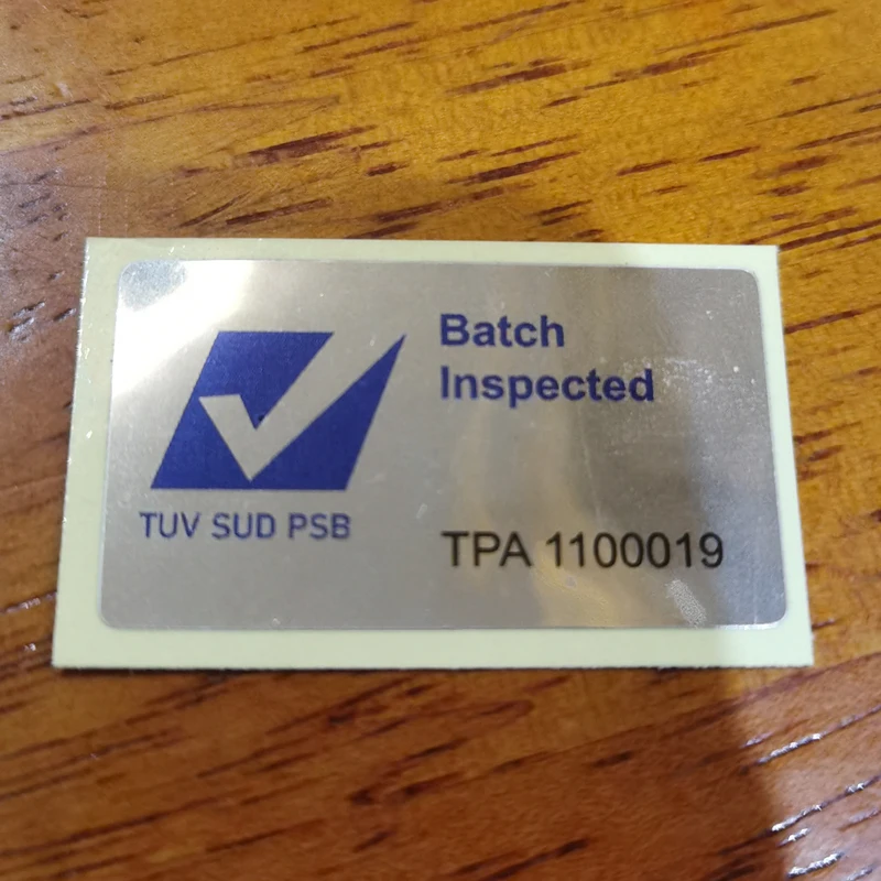 Singapore Customized Stickers PSB TEST Sticker Batch Inspected Decal TPA Stickers motorcycle Helmet Security detection label
Singapore Customized Stickers PSB TEST Sticker Batch Inspected Decal TPA Stickers motorcycle Helmet Security detection label