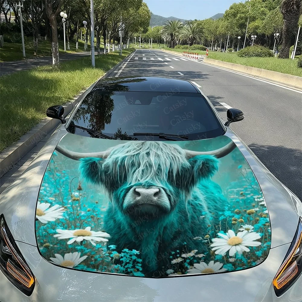 Highland Cow Cute Car Hood Sticker PVC Self Waterproof Stick,Striking Auto Exterior Accessories Decor Protect Gift for Car Lover
Highland Cow Cute Car Hood Sticker PVC Self Waterproof Stick,Striking Auto Exterior Accessories Decor Protect Gift for Car Lover